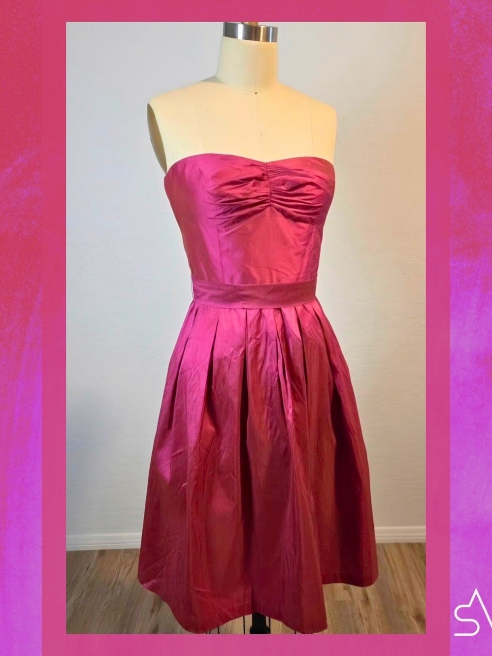 Trina Turk 'Irene' Acid Palm Royale Cocktail Dress Size 4